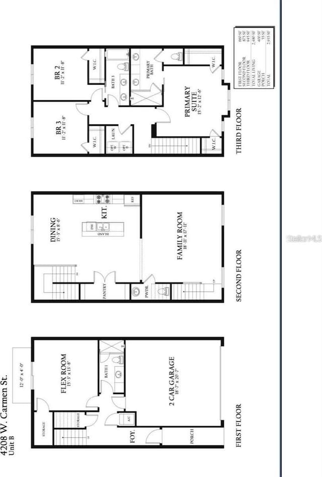 4208 W Carmen St Unit C, Tampa, FL 33609 - floor plan / room layout