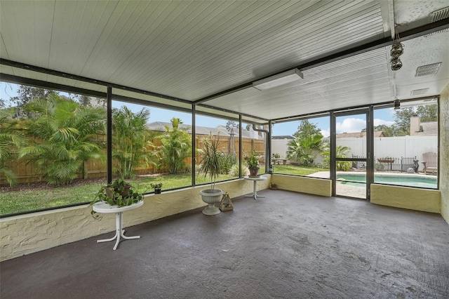 15005 Roundup Dr, Tampa, FL 33624 - view of unfurnished sunroom