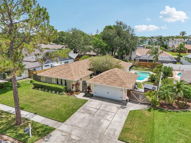 15005 Roundup Dr, Tampa, FL 33624 - aerial view of residential area featuring a pool