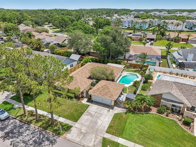 15005 Roundup Dr, Tampa, FL 33624 - aerial view of residential area with a pool