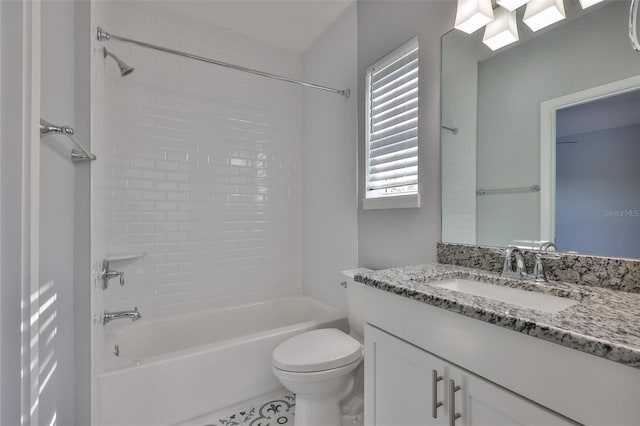 6619 S Manhattan Ave Unit 1, Tampa, FL 33616 - bathroom featuring vanity, bathing tub / shower combination, and toilet
