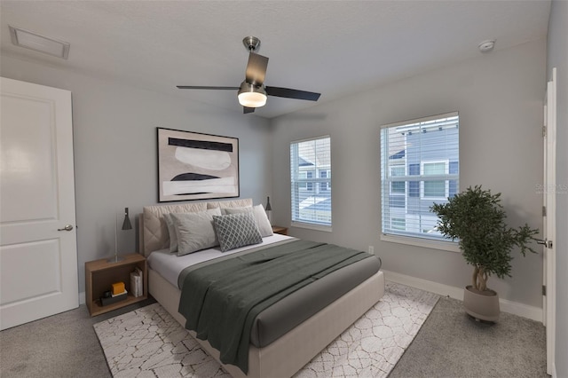 6619 S Manhattan Ave Unit 1, Tampa, FL 33616 - bedroom featuring carpet, a ceiling fan, and baseboards
