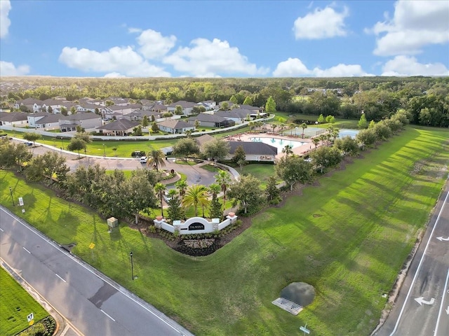 12428 Chaya Ct, Spring Hill, FL 34610 - aerial view of property and surrounding area with a pool area and nearby suburban area