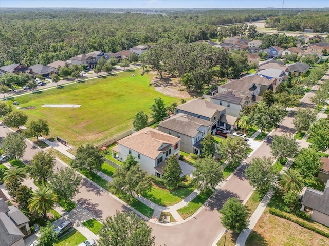 11802 Twilight Darner Pl, Riverview, FL 33569 - aerial view of property and surrounding area featuring nearby suburban area and a forest