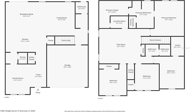 11802 Twilight Darner Pl, Riverview, FL 33569 - property floor plan