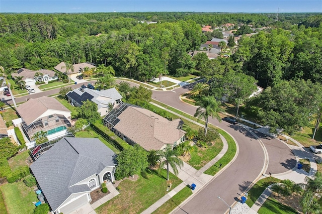 892 Crestridge Cir, Tarpon Springs, FL 34688 - aerial overview of property's location featuring a heavily wooded area and nearby suburban area