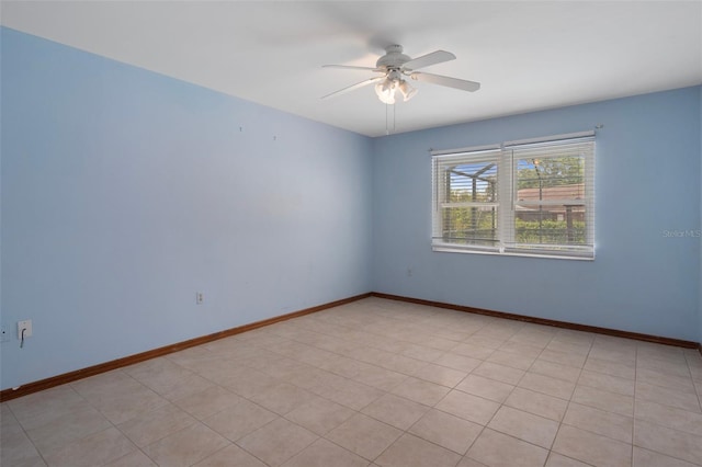 8332 Berkeley Manor Blvd, Spring Hill, FL 34606 - unfurnished room with ceiling fan and baseboards