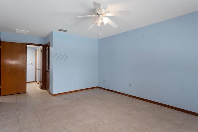 8332 Berkeley Manor Blvd, Spring Hill, FL 34606 - spare room with ceiling fan and baseboards