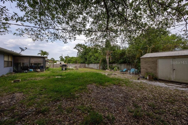 1468 Wigmore St SE, Palm Bay, FL 32909 - view of yard with a sunroom