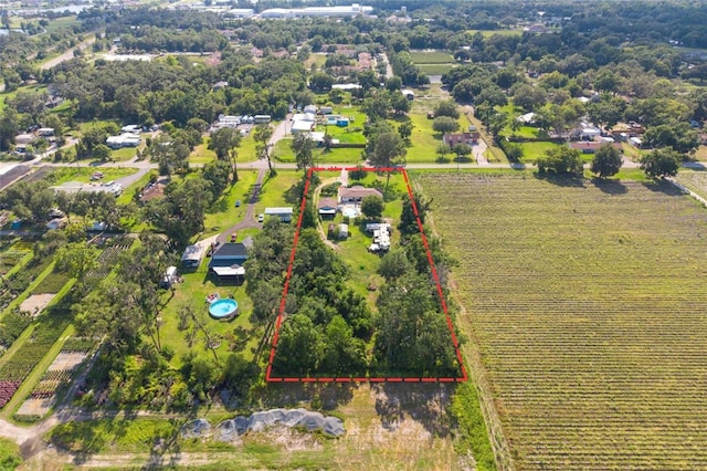 3217 Mott Rd, Dover, FL 33527 - overview of rural landscape with extensive farmland and property boundaries highlighted