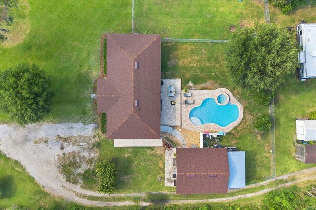 3217 Mott Rd, Dover, FL 33527 - aerial view of property and surrounding area with a pool area