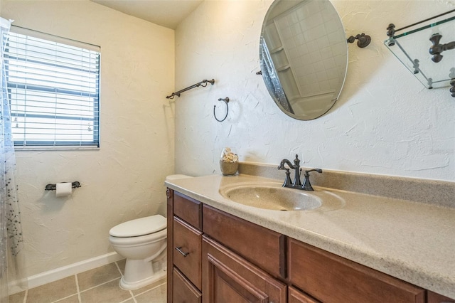2204 78th St W, Bradenton, FL 34209 - bathroom with vanity, tile patterned floors, and toilet