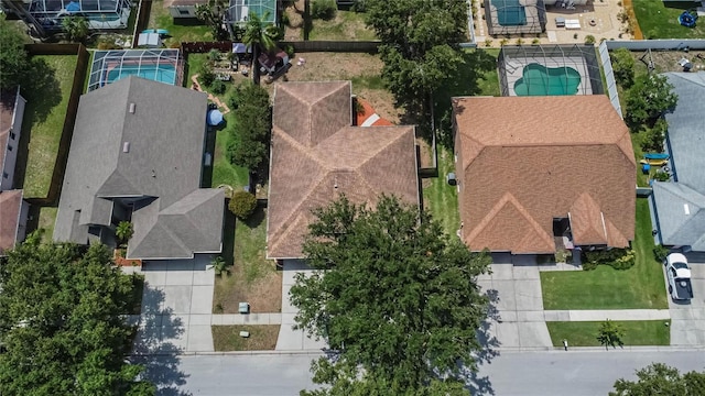 4418 River Overlook Dr, Valrico, FL 33596 - aerial perspective of suburban area with a pool