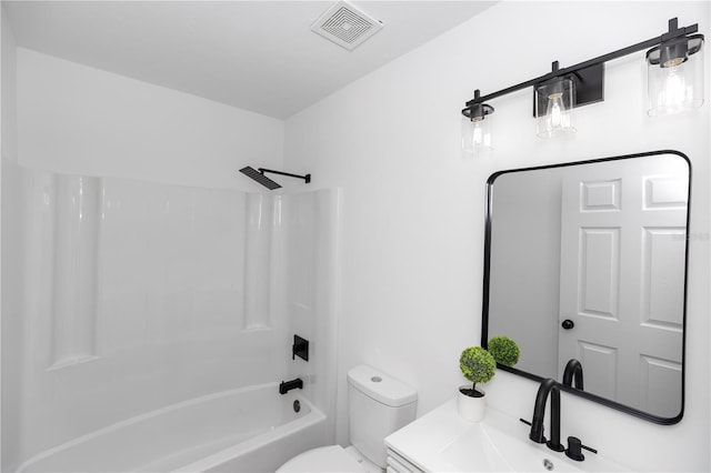 1161 Orangewood Ave, Deland, FL 32724 - bathroom with toilet, shower / bathtub combination, and vanity