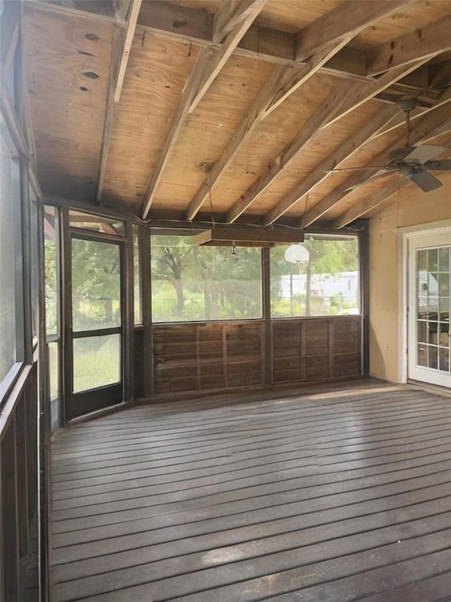 2220 Woods Trl, Lakeland, FL 33809 - unfurnished sunroom with ceiling fan