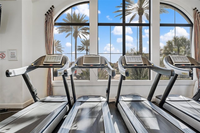 12672 Fontana Loop, Bradenton, FL 34211 - workout area featuring baseboards