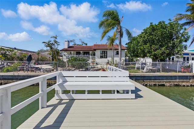 11285 8th St E, Treasure Island, FL 33706 - dock featuring a water view