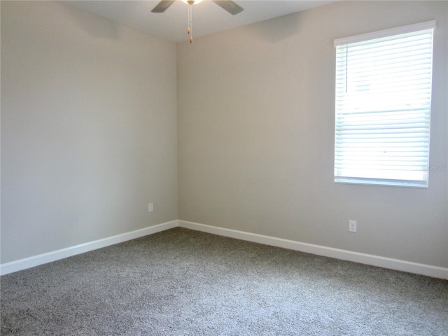 24815 Lambrusco Loop, Lutz, FL 33559 - empty room featuring carpet flooring, ceiling fan, and baseboards