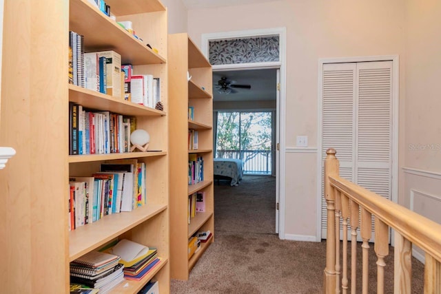 2648 Sabal Springs Dr Unit 2, Clearwater, FL 33761 - hall with carpet and an upstairs landing