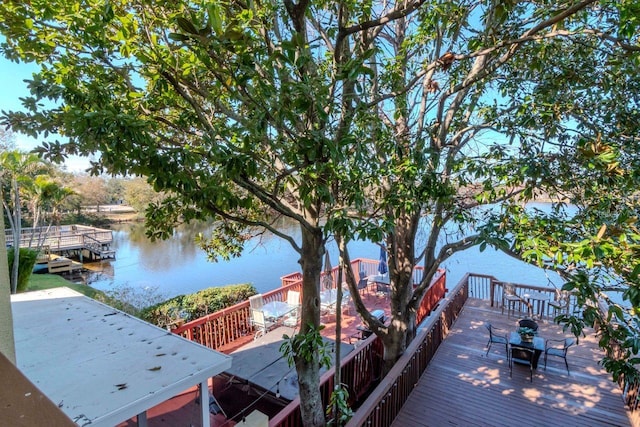 2648 Sabal Springs Dr Unit 2, Clearwater, FL 33761 - wooden terrace with a water view