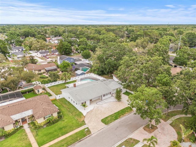 2554 Lake Ellen Cir, Tampa, FL 33618 - aerial view of residential area featuring a heavily wooded area