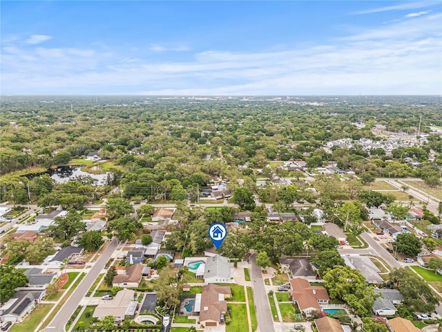 2554 Lake Ellen Cir, Tampa, FL 33618 - aerial view of residential area with a nearby body of water