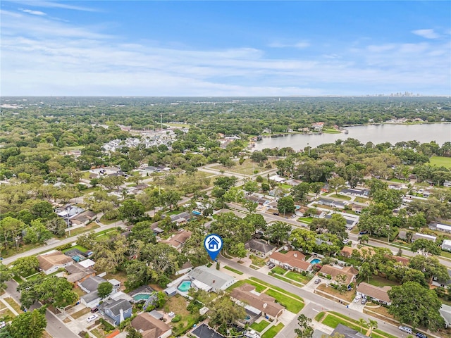 2554 Lake Ellen Cir, Tampa, FL 33618 - aerial overview of property's location featuring a nearby body of water and nearby suburban area