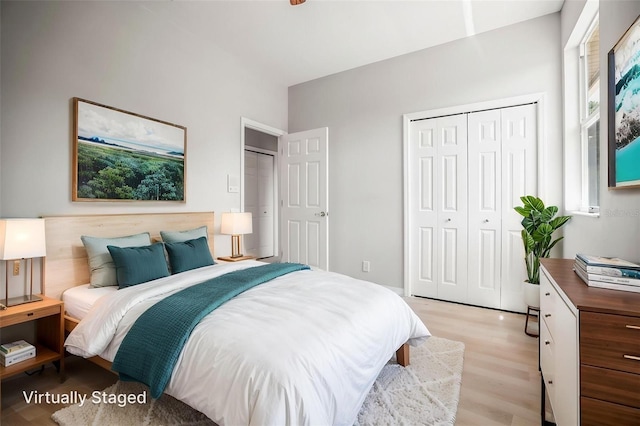 5160 Loquat Ct, Palm Harbor, FL 34685 - bedroom with light wood-style floors and a closet