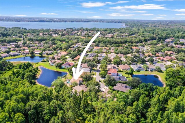 5160 Loquat Ct, Palm Harbor, FL 34685 - aerial view of residential area featuring a large body of water