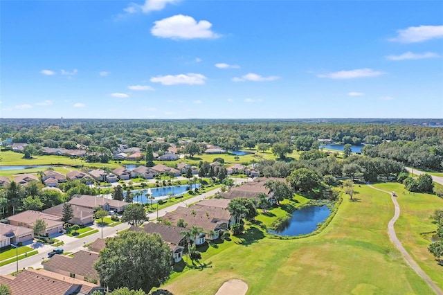 5160 Loquat Ct, Palm Harbor, FL 34685 - aerial perspective of suburban area with a nearby body of water and a local golf course