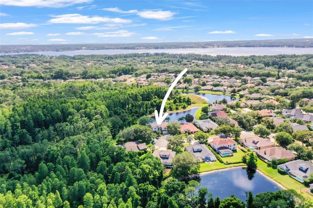 5160 Loquat Ct, Palm Harbor, FL 34685 - aerial perspective of suburban area featuring a nearby body of water
