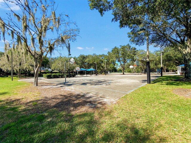 5160 Loquat Ct, Palm Harbor, FL 34685 - view of community with community basketball court and a yard
