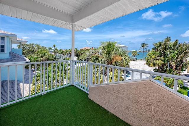 405 8th Ave N, Tierra Verde, FL 33715 - balcony with a water view