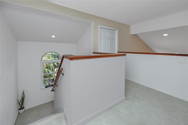 405 8th Ave N, Tierra Verde, FL 33715 - stairs with carpet flooring, recessed lighting, and baseboards