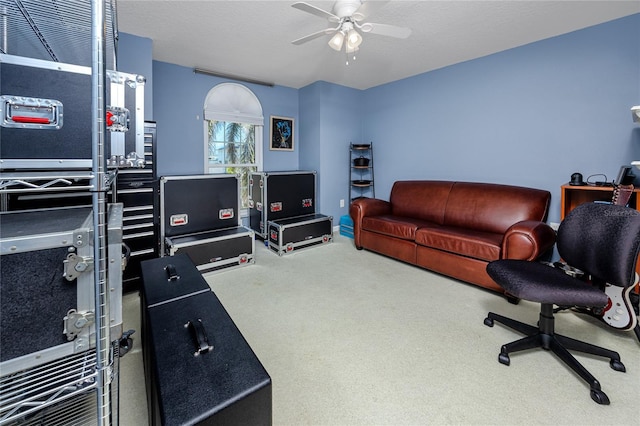 405 8th Ave N, Tierra Verde, FL 33715 - office featuring carpet floors and ceiling fan