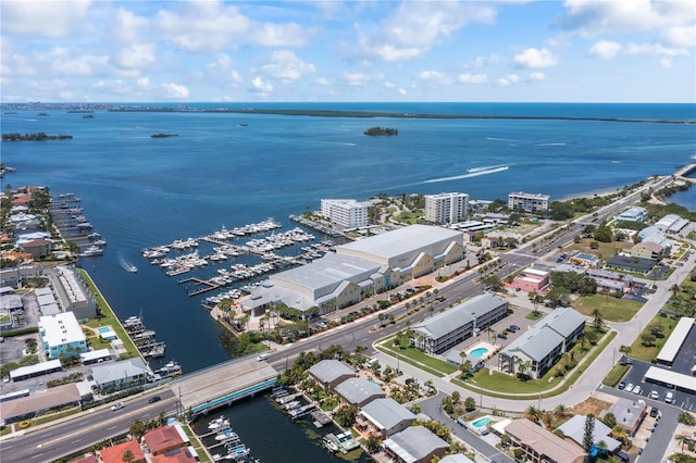 340 Causeway Blvd Unit 104, Dunedin, FL 34698 - aerial view of a nearby body of water and a marina