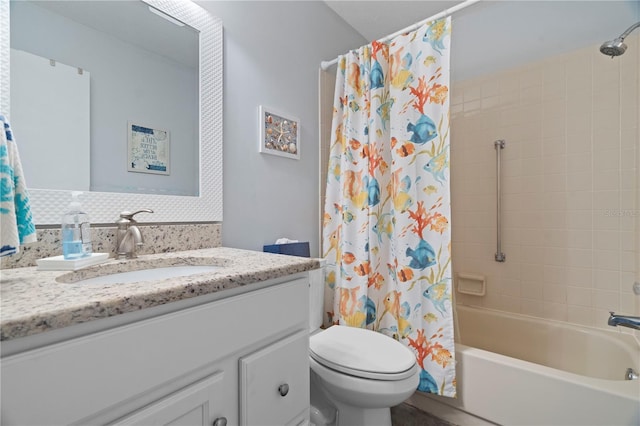 340 Causeway Blvd Unit 104, Dunedin, FL 34698 - full bath with vanity, toilet, and shower / bath combination with curtain