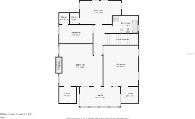 1825 2nd St S, Saint Petersburg, FL 33705 - property floor plan