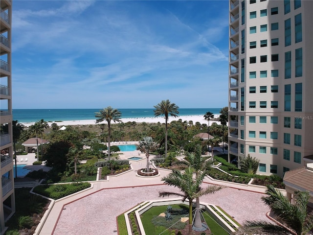 1180 Gulf Blvd Unit 306, Clearwater, FL 33767 - water view featuring local beach