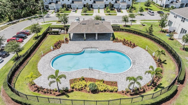 7030 Summer Holly Pl, Riverview, FL 33578 - aerial view of residential area featuring a pool