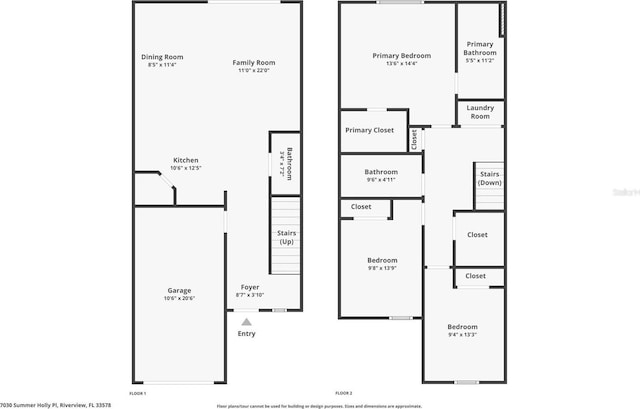 7030 Summer Holly Pl, Riverview, FL 33578 - floor plan / room layout