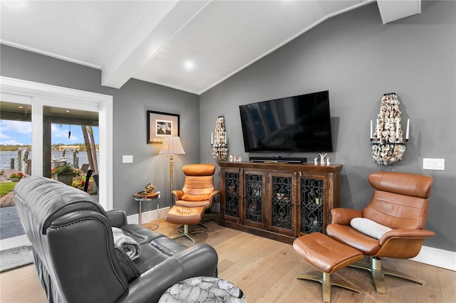 4649 Neptune Dr SE, Saint Petersburg, FL 33705 - living room with wood finished floors and baseboards