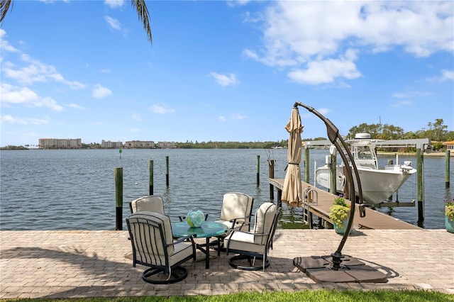 4649 Neptune Dr SE, Saint Petersburg, FL 33705 - dock with boat lift and a water view