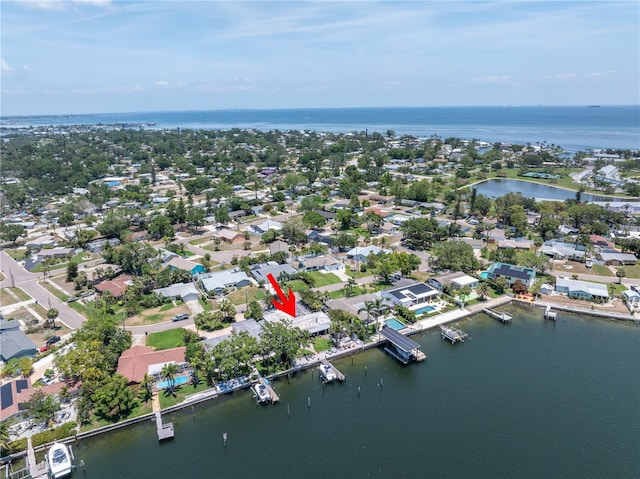 4649 Neptune Dr SE, Saint Petersburg, FL 33705 - view of property location with a large body of water and nearby suburban area