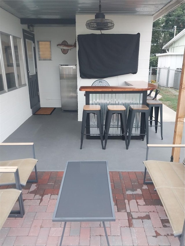 10142 118th Ave, Largo, FL 33773 - view of patio / terrace featuring a ceiling fan