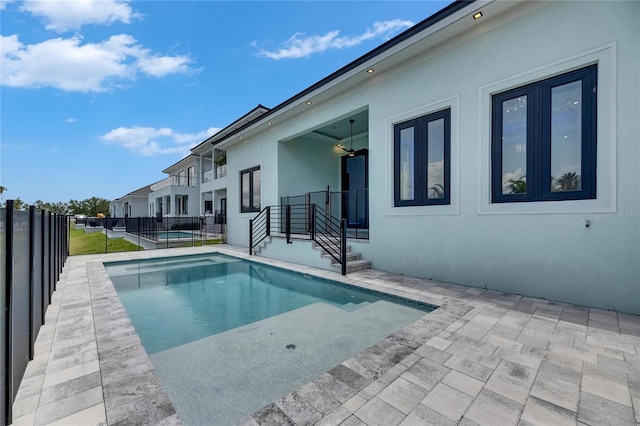 6534 Simone Shores Cir, Apollo Beach, FL 33572 - view of swimming pool with a fenced backyard and a patio