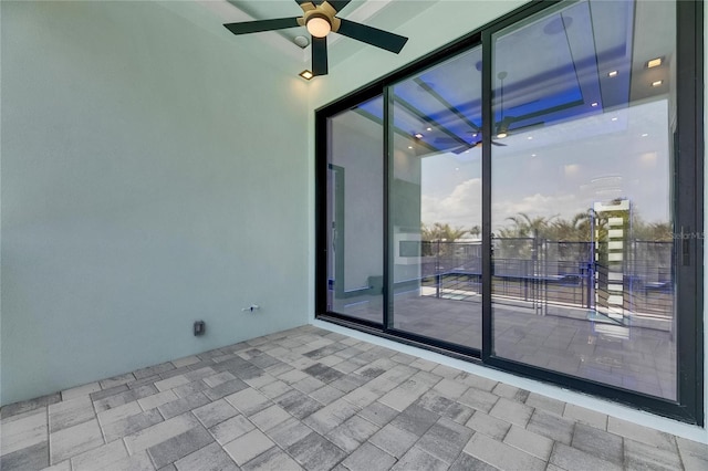 6534 Simone Shores Cir, Apollo Beach, FL 33572 - spare room with ceiling fan