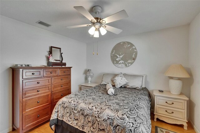 905 Balsamina Dr, Brandon, FL 33510 - bedroom with light wood finished floors and ceiling fan
