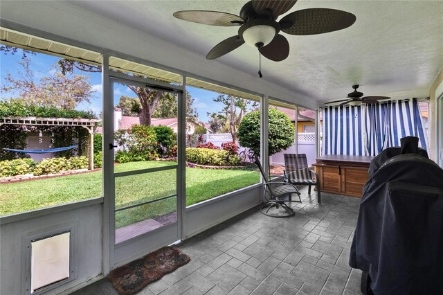 905 Balsamina Dr, Brandon, FL 33510 - sunroom with a ceiling fan