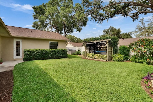 905 Balsamina Dr, Brandon, FL 33510 - view of yard with a pergola